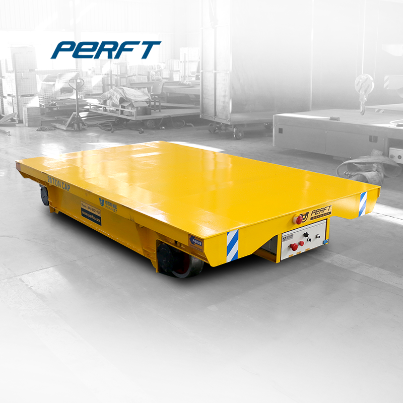 10 ton factory material transport trackless transfer flat cart 