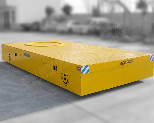 battery drive automatic trackless transfer cart , transfer cart to transport large tonnage goods