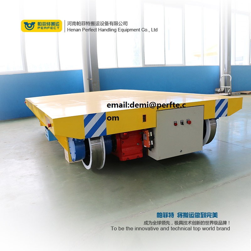 Material Transfer Cart Steel Mill Applied Electric Transport Wagon is powered by trailing cable and the operating voltage of the wagon is 36V safety voltage. The kind of Material Transfer Cart Steel Mill Applied Electric Transport Wagon is one of the most convenient and it often can be widely used in the industry field an so on.