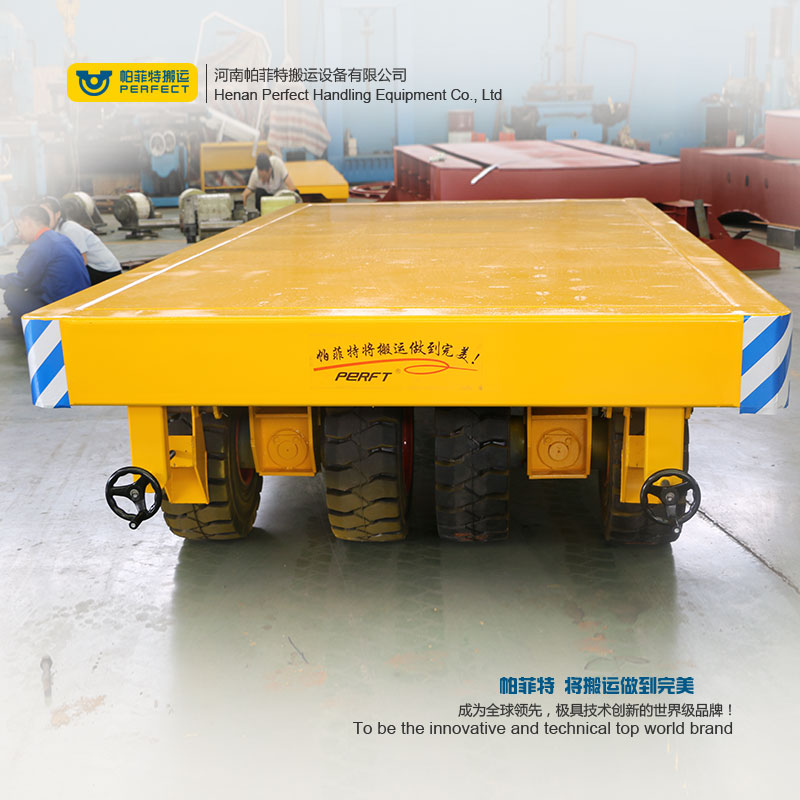 transfer flat trailers towed by tractor , material handing equipment manufacturer