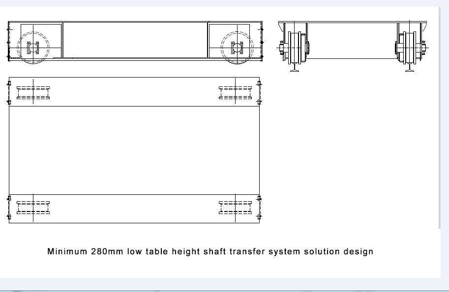  low table height transfer system,shaft transfer system