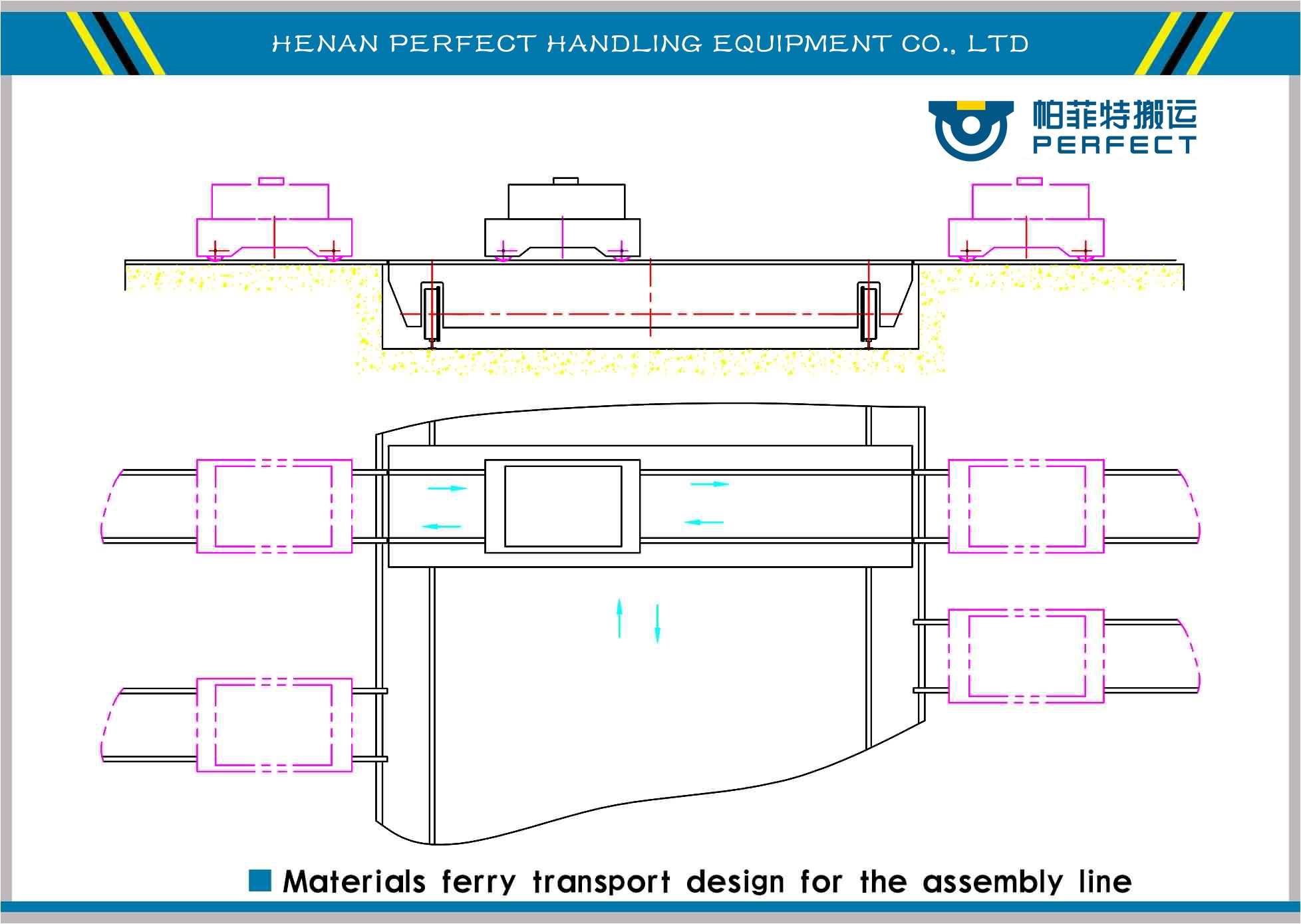 ferry transport cart for assembly line,steel tubes ferry cart